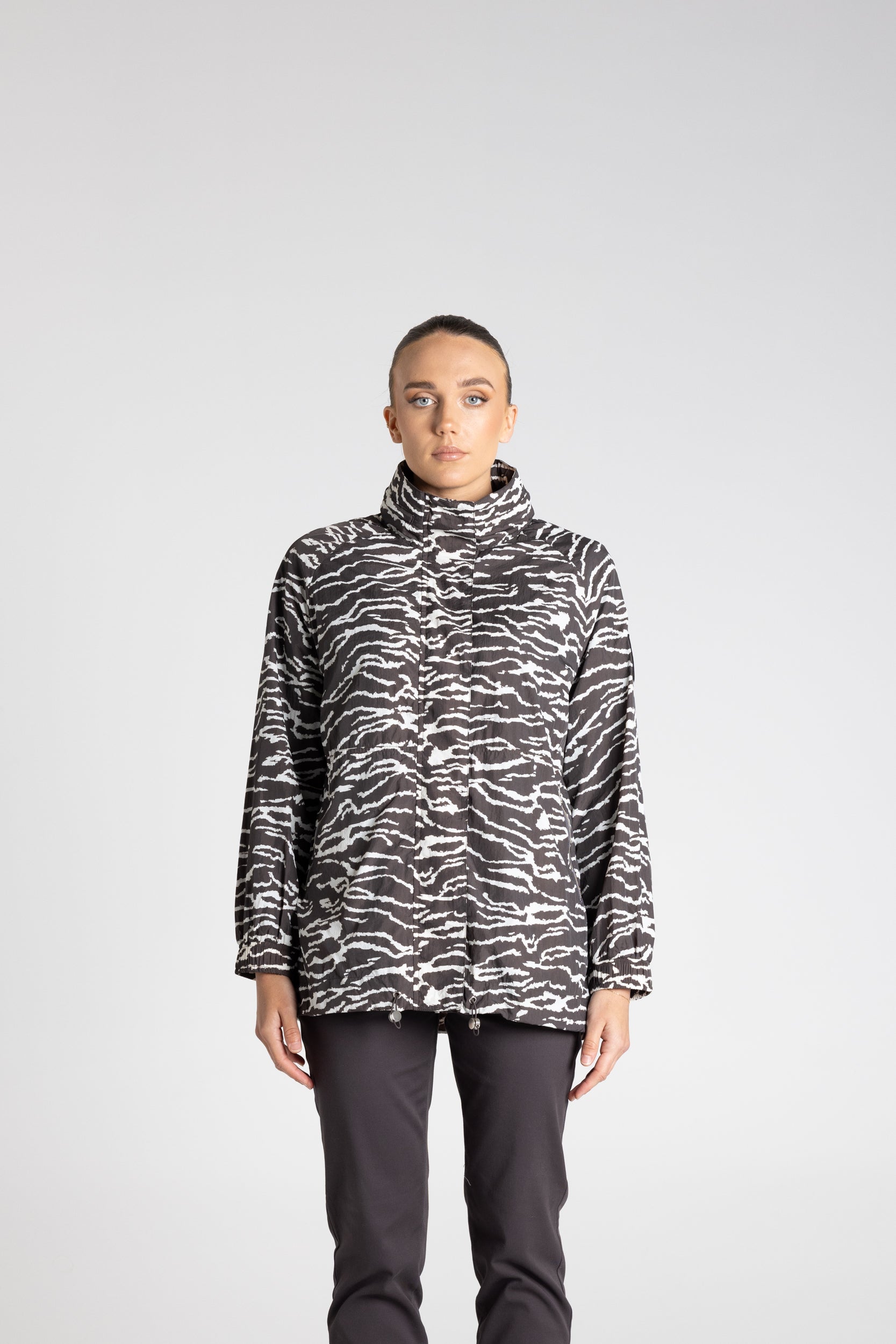 Zebra Print Spray Jacket