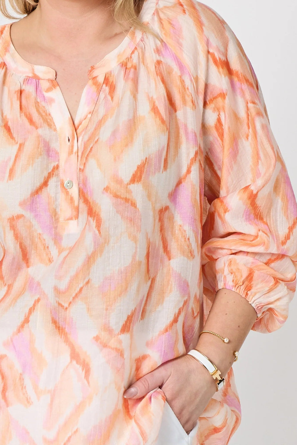 Tuscan Sunset Print Top