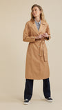 Trench Coat by Yarra Trail in Caramel - front view