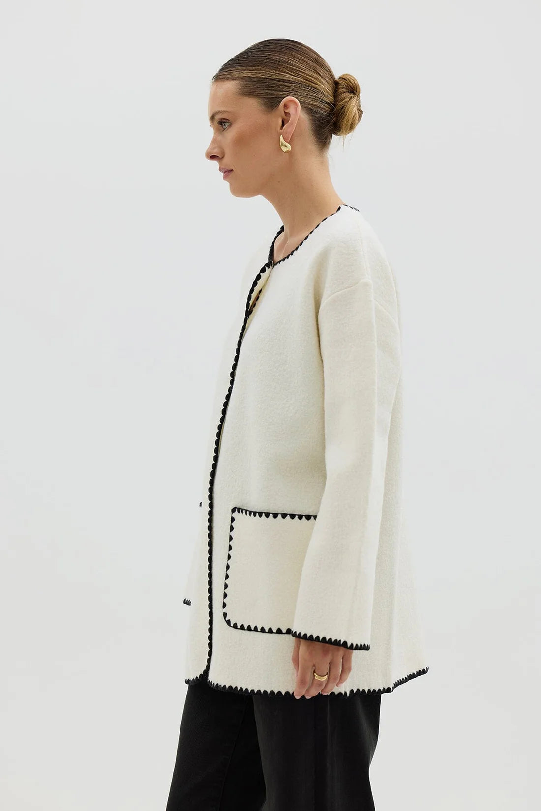 Crochet Edge Cardi Coat