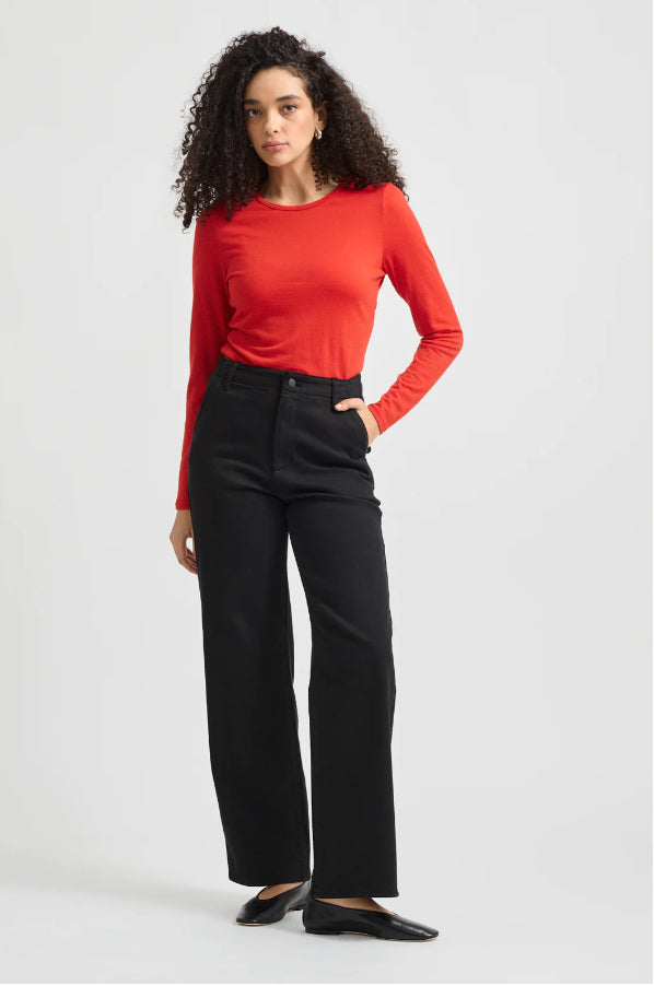 poppy crew merino Tee front image