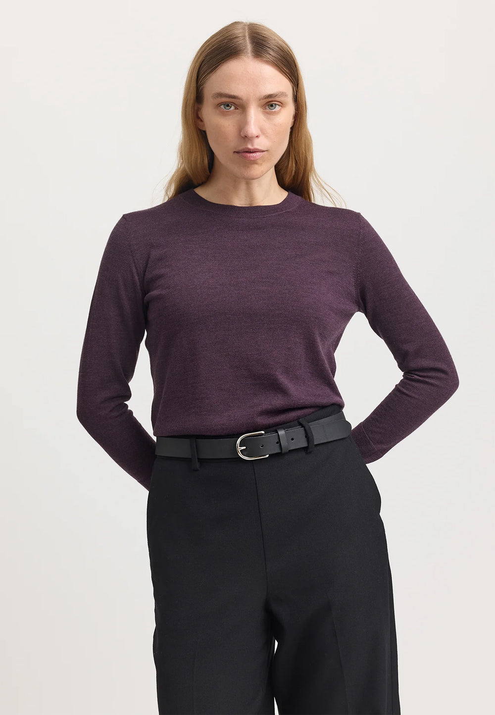 Sumak crew merino Tee front image