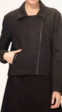 Nova Jacket by VERGE in Charcoal - front view