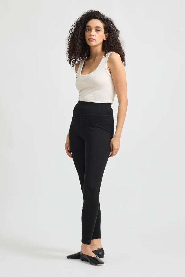 "Toorallie Merino Leggings in Black — 78% Australian Merino Wool body-sculpting leggings"