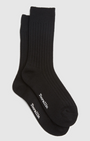 Black Rib socks 97% Australian Merino Lambswool 3% Nylon