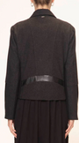 Nova Jacket by VERGE in Charcoal - back view