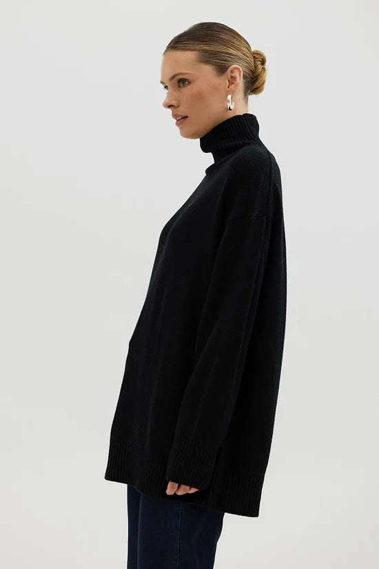 Relax Fit Rolled Neck Jumper