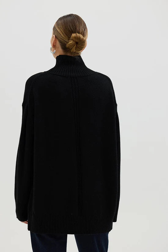 Relax Fit Rolled Neck Jumper