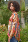Fluid texture and an effortless silhouette define this relaxed everyday staple. The BLOOM THERE DONE THAT shirt is crafted in LOVE GROWS HERE viscose yoryu and designed in an easy boyfriend fit. A button-through front and front patch pockets lend a laid-back feel, while fixed cuffs with button fastenings add a refined finishing touch.