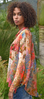 Fluid texture and an effortless silhouette define this relaxed everyday staple. The BLOOM THERE DONE THAT shirt is crafted in LOVE GROWS HERE viscose yoryu and designed in an easy boyfriend fit. A button-through front and front patch pockets lend a laid-back feel, while fixed cuffs with button fastenings add a refined finishing touch.