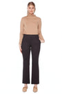 "UP! Hove Ponte Wide Leg Cropped Pant in Hove Black — wide leg with tummy control"