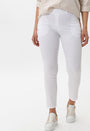 Front View White cropped pant
