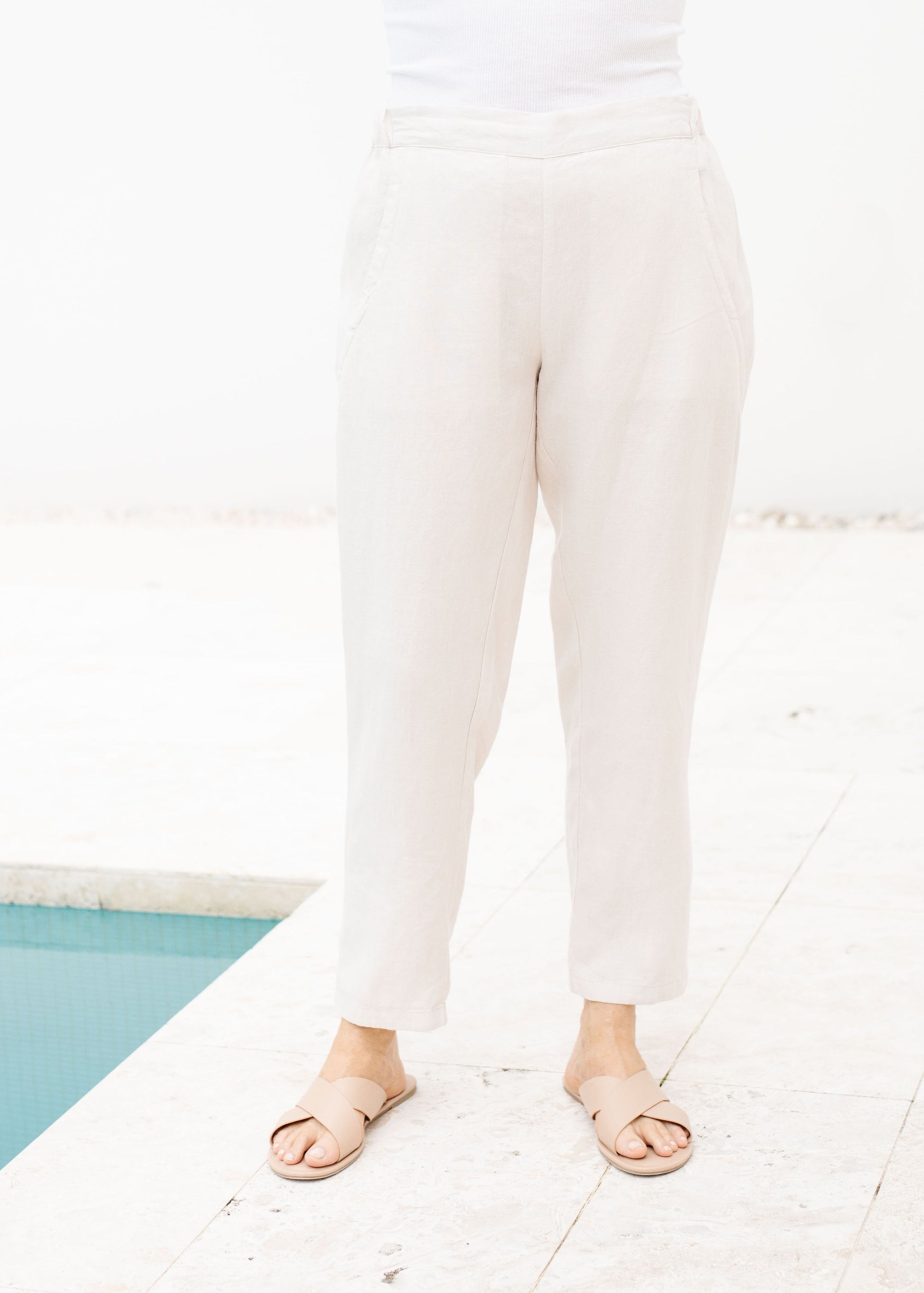 Cross Dye Linen Pant